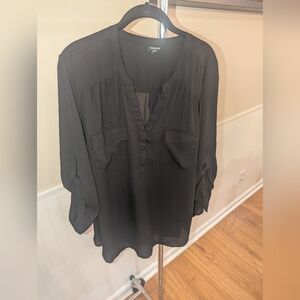 Torrid Black Women's Blouse Harper Size 3